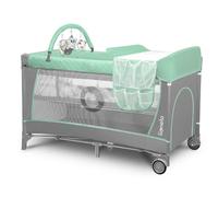 Lionelo Flower Travel Cot Gris