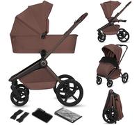 Lionelo Freya Poussette 2en1 (0-4 Ans, 0-22 Kg), Nacelle Pliable et Poussette Bebe, Position Allongée, Suspension et Roues PU, Capote UPF50+, Boucle Magnétique, Ventilation, Accessoires