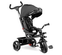 Lionelo Tricycle évolutif Haari – Siège réversible, jusqu'à 25 kg, panier & porte-gobelet – Gris