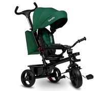 Lionelo Haari Tricycle Bébé Évolutif 2 en 1, Siège 360°, Vert Émeraude