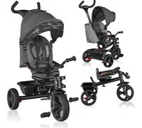 Lionelo Haari Tricycle Enfant Guidon Vélo Bébé Poussette Gris