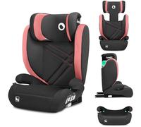 LIONELO HUGO I-SIZE Rehausseur Voiture Enfant Siège Auto Groupe 2 3, de 100 à 150 cm Montage ISOFIX Appui-tête Réglable Memory Foam Protection Latérale Accoudoirs (PINK BABY)
