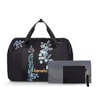 lionelo Ida Mom Bag Sac pour Poussette avec 2 Poches isothermes internes pour biberons, lingettes humides, Matelas à Langer, Sac cosmétique, Sangle pour Fixation à la Poussette (Golden Moments)