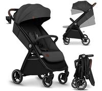 Poussette compacte LIONELO Ingrid - Amortissements - Jusqu'à 22 kg - Légère & pliable - Gris
