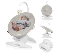 Lionelo Transat Iris, 360 degrés, dès la naissance, 12 berceuses, léger et silencieux Beige Sand