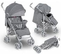 Lionelo Irma buggy petit pliable poussette de voyage avec position couchée Gris