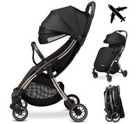 LIONELO Julie One Poussette canne legere Ultra compacte Pliable en un seul geste (0-22 kg), sac de transport, repose-pieds dossier, réglable jusqu'à, moustiquaire