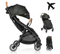 LIONELO Julie One Poussette canne legere Ultra compacte Pliable en un seul geste (0-22 kg), sac de transport, repose-pieds dossier, réglable jusqu'à, moustiquaire