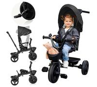 Lionelo Kori Tricycle Poussette Bébé 2-en-1, 18 Mois-5 Ans, Gris Pierre