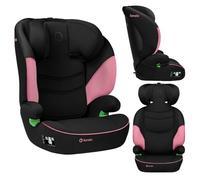 Lionelo Siège auto Lars i-Size – Groupe 2/3, 100–150 cm, Appui-tête réglable, Noir/Rose