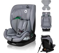 LIONELO LAVENDER I-SIZE Siège Auto Enfants de 76 à 150 cm Conforme à la Norme R129 i-Size, Montage Face à la Route ISOFIX Ceinture TT, Réglage de l'Appui-tête et du Dossier Insert réducteur (Grey)