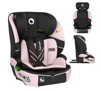 LIONELO LEVI FIX I-SIZE Siège auto pour enfants 76-150 cm jusqu'à 18 kg, groupe 1 2 3, appuie-tête réglable en 10 positions, fixation ISOFIX et sangle Top Tether, R129 i-Size (Pink)