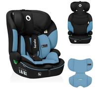 LIONELO Levi i-Size siege auto de 9 à 36 kg, groupe 1 2 3, protection latérale, protection pour la tête, ceintures à 5 points, appui-tête réglable, insert Dri-Seat (NOIR)