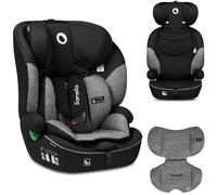 LIONELO Levi One siege auto de 9 à 36 kg, groupe 1 2 3, protection latérale, protection pour la tête, ceintures à 5 points, appui-tête réglable, insert Dri-Seat (Gris-Noir)