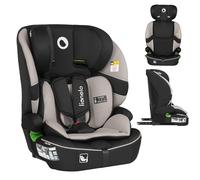 LIONELO LO-BILLY I-SIZE Siège Auto Bébé, 76 à 150 cm De 15 mois à 12 ans environ, Installation ISOFIX ou Ceinture de Voiture, Appui-Tête Réglable, Protection Latérale Norme R129 (Beige)