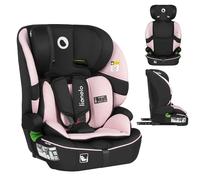 LIONELO LO-BILLY I-SIZE Siège Auto Bébé, 76 à 150 cm De 15 mois à 12 ans environ, Installation ISOFIX ou Ceinture de Voiture, Appui-Tête Réglable, Protection Latérale Norme R129 (Pink)