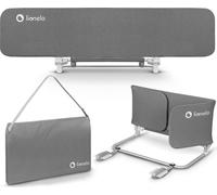 lionelo Lora XL Barrière de Sécurité 45 cm - 150 cm de Lit Enfant Rail de Lit, Réglage de l'inclinaison jusqu'à 180°, Barrière de Protection Bébé Pliable, Verrouillage StandSafe (Grey)