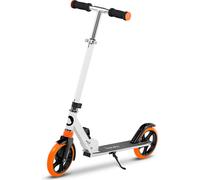 LIONELO LUCA trotinette Enfant et Adultes jusqu'à 100 kg, Construction Durable, Pliage, Rapide, Guidon Ajustable, Roues à 20 cm, Amortisseur ShockResist Frein (Blanc)