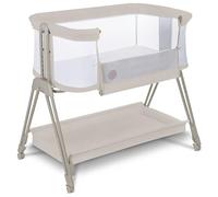 lionelo Luna, lit Bebe indépendant, cododo avec Matelas, co-Sleeping, du Nouveau-né à 9 kg. Hauteur et Inclinaison réglables, 4 Roues avec Blocage, Fixation au lit des Parents, aéré (Beige)