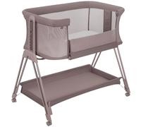 lionelo Luna, lit Bebe indépendant, cododo avec Matelas, co-Sleeping, du Nouveau-né à 9 kg. Hauteur et Inclinaison réglables, 4 Roues avec Blocage, Fixation au lit des Parents, aéré