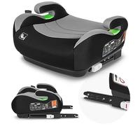 LIONELO LUUK FIX i-Size Réhausseur Siège Auto pour Enfants avec ISOFIX, de 22 à 36 kg/ 125-150 cm, Groupe 2 et 3, Siège et Accoudoirs Confortables, Housse Amovible (Grey)