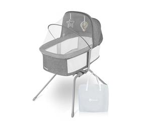 lionelo Malin Evo lit bébé 3 en 1 avec Fonction de Berceau, lit Parapluie bébé avec Matelas, de 0 à 9kg, auvent, moustiquaire, Pliable, réglage de l'inclinaison, Sac de Voyage, lit bébé Pliant léger