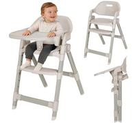 Lionelo Matt Chaise Haute Bébé 3 en 1, Pliable et Évolutive, Beige