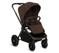 LIONELO Mika Plus Poussette & Buggy, De 6 Mois jusqu'à 22 kg, Roues Tout Terrain avec Suspension Pare-Soleil XXL UPF50+, Dossier et Repose-Pieds Réglables, Hydrofuge, Léger Pliable, Marron