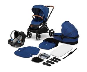 LIONELO Mika poussette bébé confort 3 en 1, poussette compacte, nacelle, siège auto, porte-bébé, moustiquaire, un chauffe-pieds un habillage de pluie