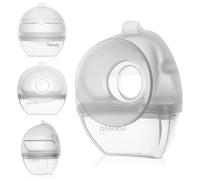 LIONELO MILKY Chauffe-lait maternel 2 en 1 et tire-lait en silicone Collecteur de lait manuel sans BPA Dépression 60 ml Nettoyage facile Discret Confortable