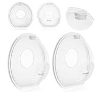 LIONELO MILKY SIMPLE Récupérateur de lait, tétines, silicone sans BPA, 2 pièces, nettoyage facile, discret, pratique, réutilisable, collecteur de lait