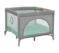 lionelo Mille Plus Lit 2 en 1 de Voyage et Parc pour bébés Jusqu’à 15 kg, 0-36 Mois, entrée latérale, Matelas 3D, 2 Roues avec Frein, Pliage Facile, Sac de Transport (Green)