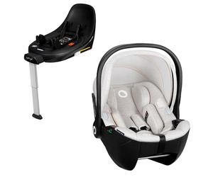 LIONELO MOXIE i-Size SET Siège Auto pour Bébé Avec Base 40 à 87 cm Porte-bébé Fixation et stabilisation ISOFIX Support stabilisateur Protection latérale, Réglage de l'Appui-Tête Insert Dri-Seat