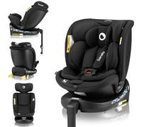 LIONELO NAVY i-Size 360o Siège auto pivotant pour enfants 40-150 cm, groupe 0+1 2 3, installation ISOFIX à l’avant et à l’arrière et support stabilisateur, Dri-Seat (Onyx)