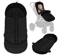 Lionelo Oli Sac de couchage universel pour poussette et nacelle, ceintures à 5 points, imperméable, chaud, fermeture éclair, lavable en machine, rembourrage hypoallergénique, 101 x 45 cm