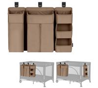 lionelo Organisateur Lit Bébé Sidepocket Large, Pochette Suspendue Lit, Table à Langer, Couches, Lingettes Bébés, pour Chambre Enfant, 58x11x58 cm