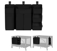 lionelo Organisateur Lit Bébé Sidepocket Large, Pochette Suspendue Lit, Table à Langer, Couches, Lingettes Bébés, pour Chambre Enfant, 58x11x58 cm