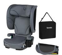 Lionelo Orin i-Size Siège-auto Pliable 100-150 cm, siege auto enfant compact pour 3,5-12 ans, Siège Auto de Voyage avec appui-tête 14 positions, installation ISOFIX ou ceinture