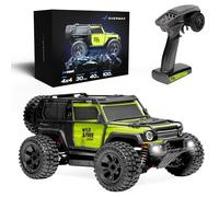 Lionelo Overmax X-Vast Voiture télécommandée 4WD 1:10, 30 km/h, tout-terrain, 2,4 GHz, 40 min avec 2 batteries, capteur d'huile, LED, conduite sur deux roues, crawler pour enfants de 8 ans et plus et
