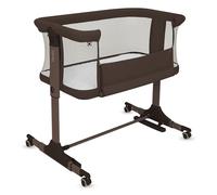 lionelo Pari 3 en 1 Lit bébé jusqu'à 9 kg Berceau Réglage de la Hauteur et de l’Inclinaison du Matelas 4 roulettes avec Freins Matelas Ergonomique Filet Respirant, Fonction Bascule