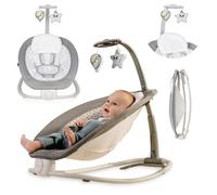 Lionelo Pascal transat bébé nid bébé balançoire enfant bouncer gris pigeon