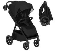 Lionelo Poussette de lit, petite taille, pliable jusqu'à 22 kg, avec | Dri-Seat Ventilé, Roues PU avec Suspension, ThermBag, Porte-Gobelet, Chancelière, Moustiquaire, Habillage Pluie et Capote XXL