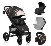 Poussette bébé canne universelle LIONELO Annet Plus - Jusqu'à 22 kg - Sécurité 5 points d'attache - Lovin noir TU