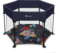 Lionelo Roel Parc bébé jusqu'à 15 kg Grand format Hexagonal Bleu