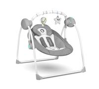 LIONELO Ruben balançoire pour bébé, balançoire pour bébé, électrique avec fonction de couchage, balançoire pour bébé 0 à 9 kg, moustiquaire, 5 vitesses de basculement