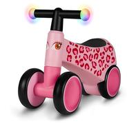 Lionelo Draisienne 4 roues Sammy – 12–36 mois, EVA, lumières, jusqu'à 30 kg – Rose