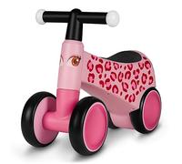 LIONELO Sammy Rider pour Enfants de 1 à 3 Ans, Porteur 4 Roues jusqu'à 25 kg, Poignées Antidérapantes avec Éclairage, Siège Ergonomique 3 Modèles, pour Garçons et Filles (Pink)