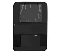 lionelo SEATORGANIZER Organiseur universel pour siège enfant, protection de dossier étanche, organisateur de tablette de 13 pouces, 5 poches, installation rapide, Noir