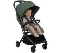 Lionelo Sia Poussette Compacte jusqu’à 22 kg Se Plie et Tient Debout, Léger 5,9 kg, Position Allongée Capote XXL UPF50+ Imperméable, Boucle Magnétique Grand Panier 3 kg (VERT ÉMERAUDE)