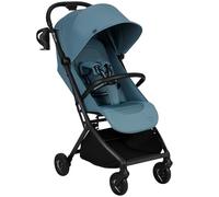 Lionelo Sia Poussette Compacte jusqu’à 22 kg Se Plie et Tient Debout, Léger 5,9 kg, Position Allongée Capote XXL UPF50+ Imperméable, Boucle Magnétique Grand Panier 3 kg (BLEU)